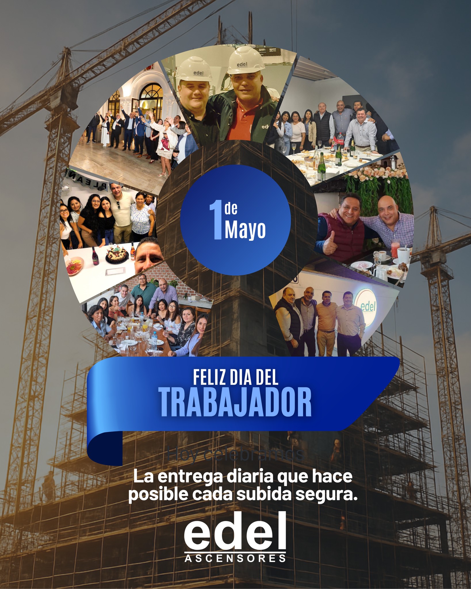 En Edel Ascensores celebramos a quienes con esfuerzo, compromiso y dedicación hacen posible que cada proyecto siga elevándose día a día.
Hoy, en el Día del Trabajador, reconocemos el valor de cada persona que con su trabajo construye progreso y abre caminos hacia el futuro.
¡Gracias por su entrega y pasión!
Sigamos avanzando juntos.
#DíaDelTrabajador #EdelAscensores #Compromiso #TrabajoEnEquipo